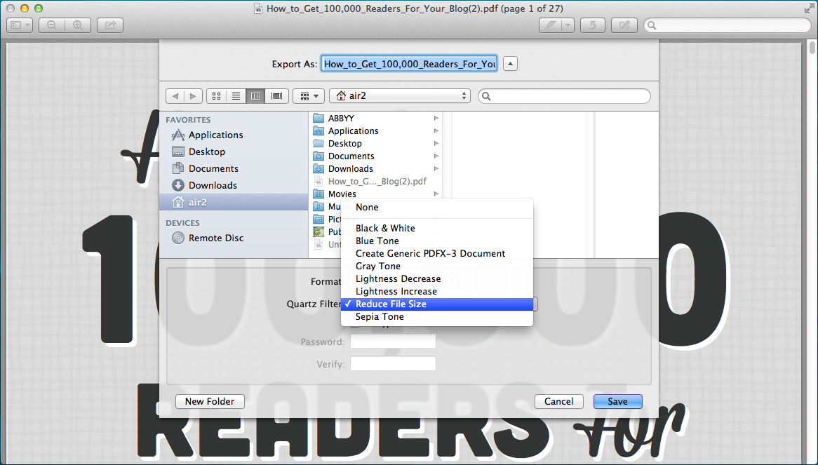 How to Reduce PDF File Size in KB But Still Clearly on Mac?